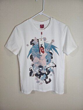 Bibisama Unisex Japanese Anime Graphic Tee Shirt - Size S